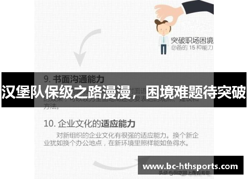 汉堡队保级之路漫漫，困境难题待突破